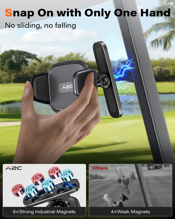 A2C Magnetic Golf Cart Phone Holder