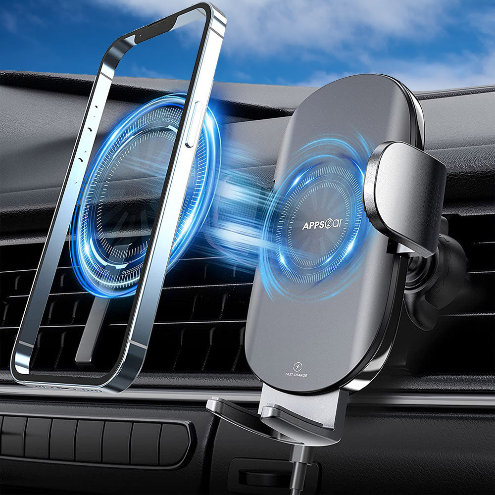 APPS2Car Air Vent Phone Charger Mount Fast Wireless Car Charger Anti Drop –  APPS2Car Mount