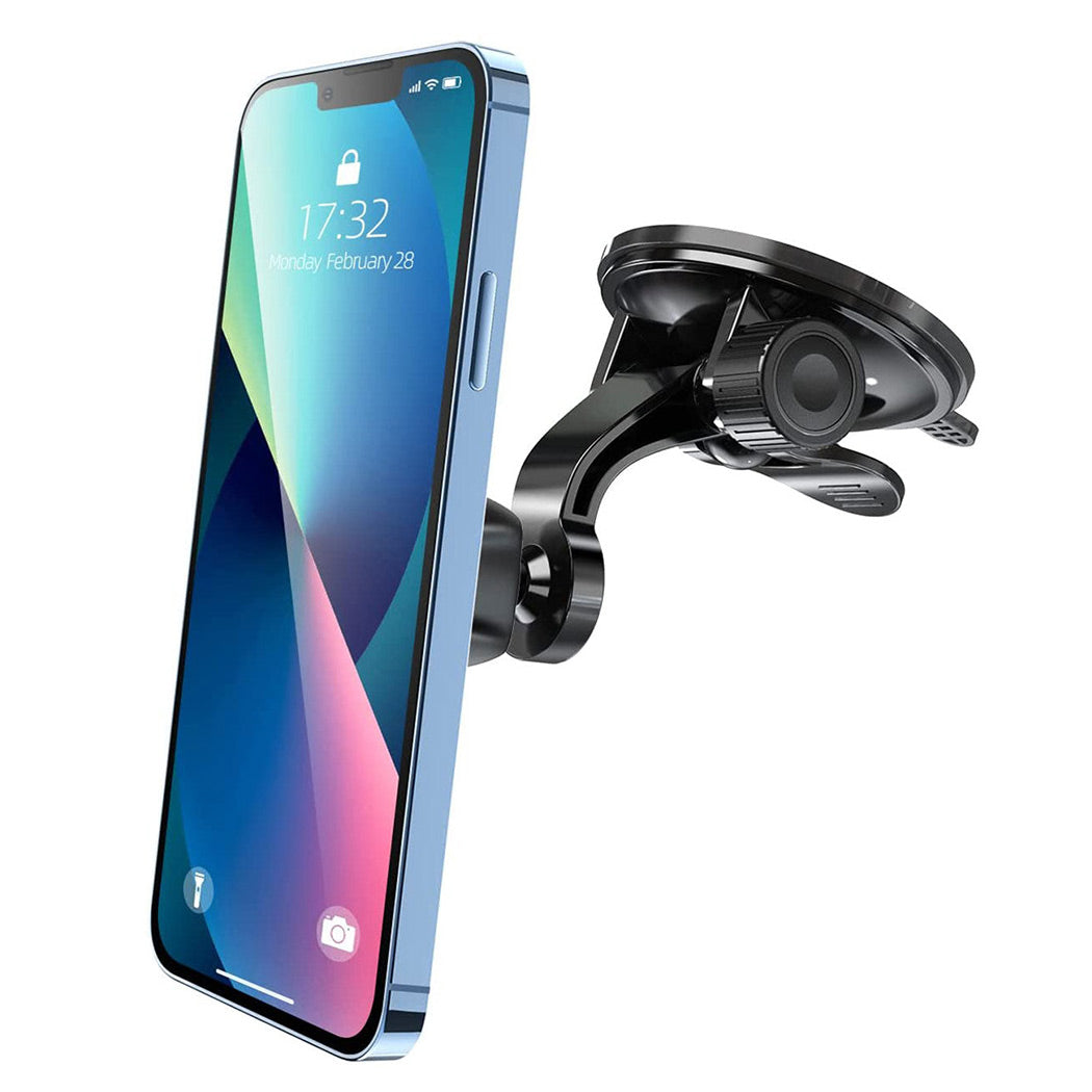 APPS2Car Magnetic Phone Holder for Car, Dashboard Windshield Phone Holder  Mount with Flexible Arm & Built-in Strong Magnets, Suction Cup Phone Holder