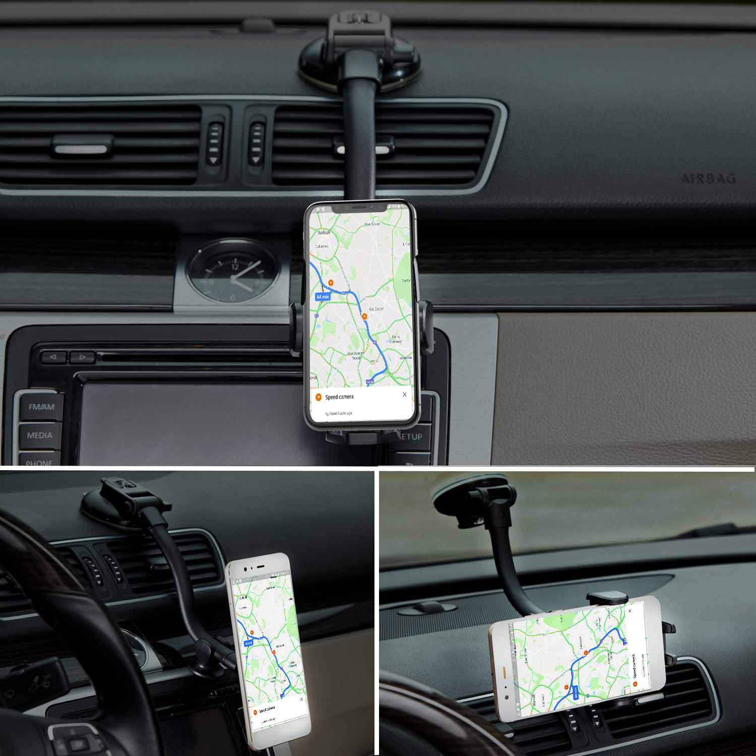 Hold - Flexible Ultra-Strong Magnetic Phone Car Mount - Volkano