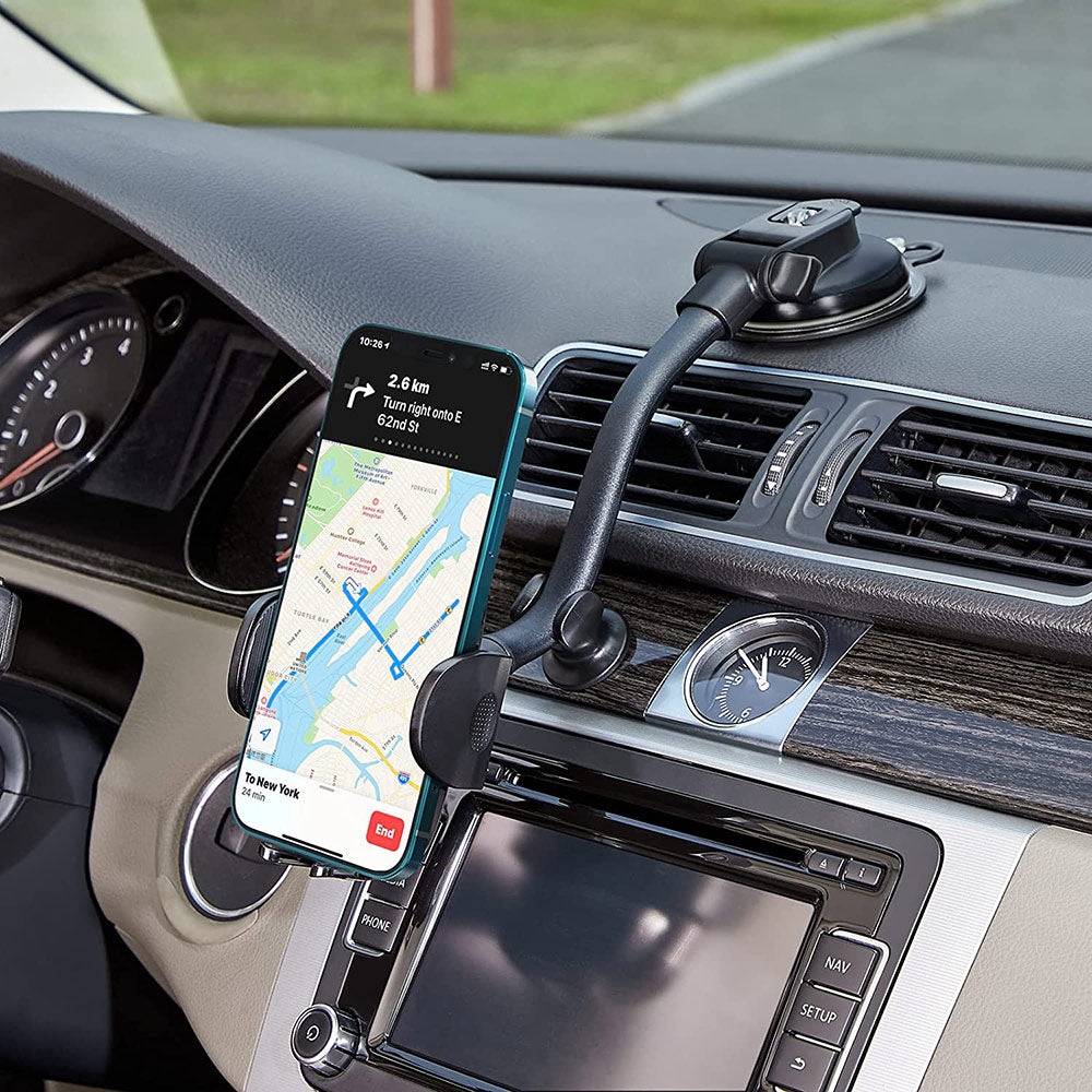 APPS2Car Low Profile Suction Cup Car Phone Holder with Adjustable Arm –  APPS2Car Mount
