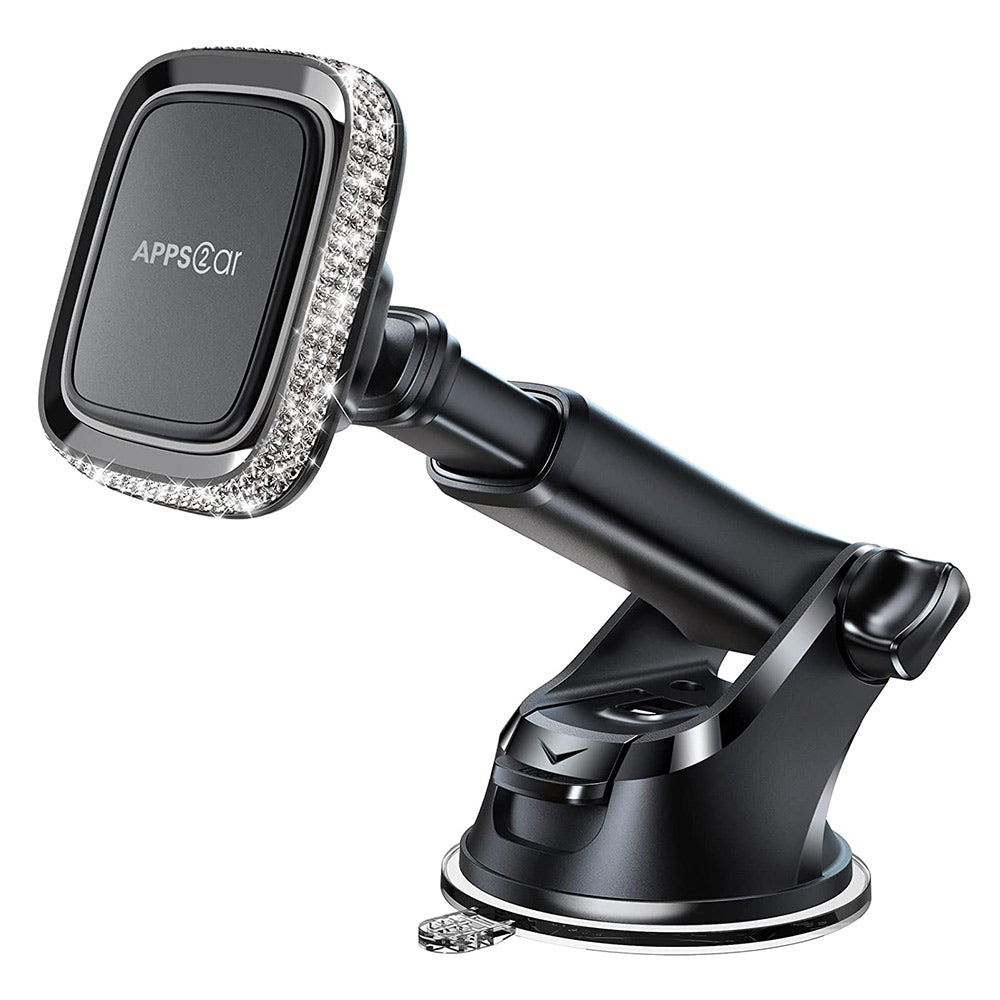 Cradle-Type Phone Car Mount with Powerful Suction Cup, Adjustable Arm