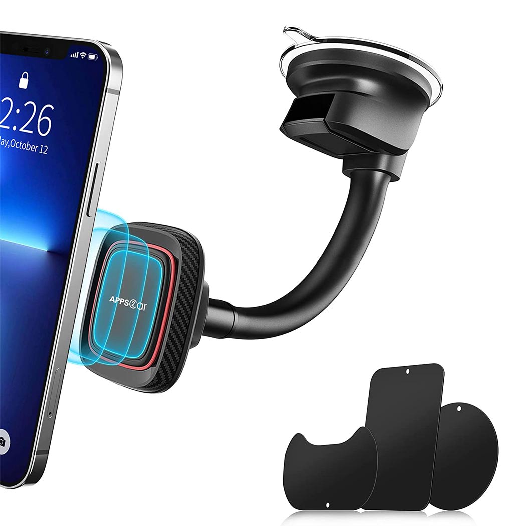 APPS2Car Flexible Arm Magnetic Dash Mount Suction Cup Phone Holder –  APPS2Car Mount