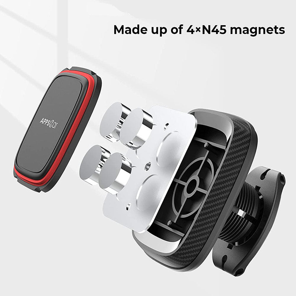 APPS2Car Magnetic Phone Car Mount, Universal Holder for Dashboard Strong Suction  Cup Car Phone Mount Holder with Adjustable Telescopic Arm for Maps and GPS,  6 Strong Magnets for All Cell Phones Rs.1343 @