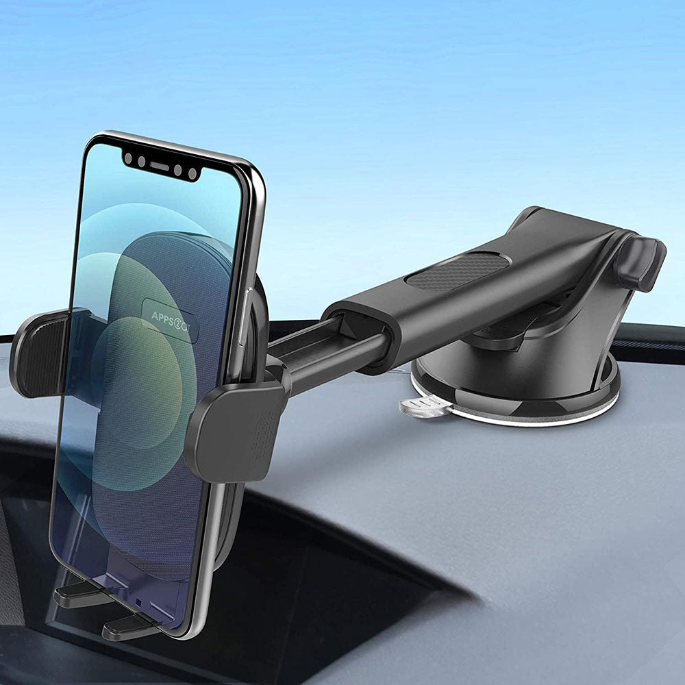 APPS2Car Flexible Arm Magnetic Dash Mount Suction Cup Phone Holder